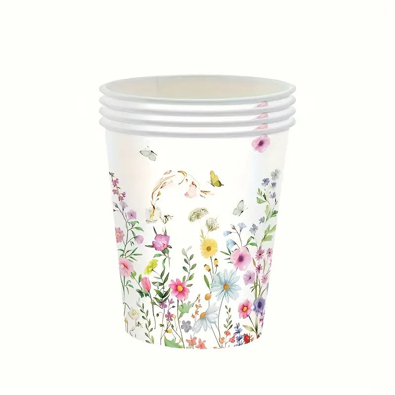 68pcs Wildflowers Party Supplies Set for 16 guests